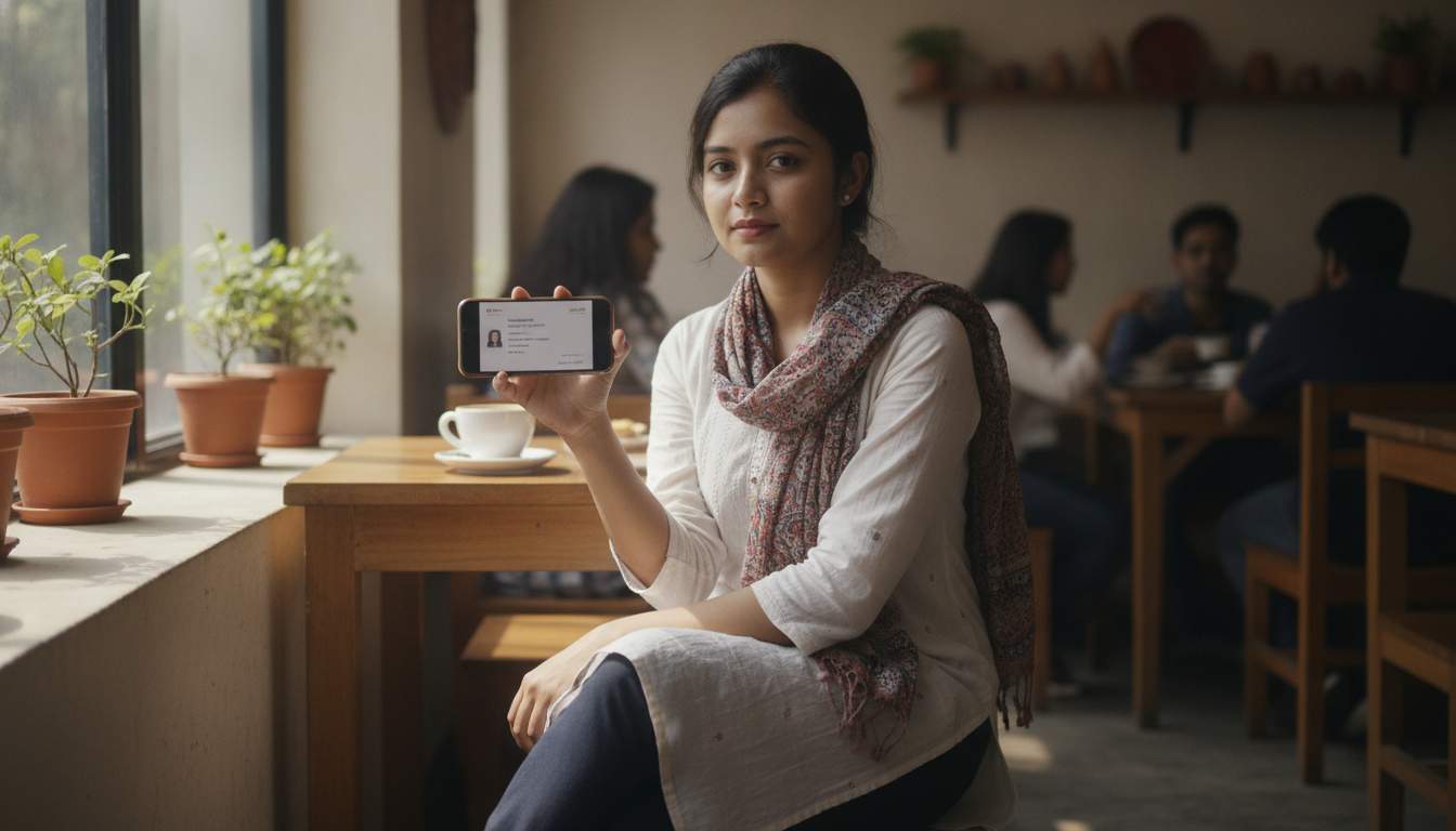 C880 VIP loyalty program Bangladeshi woman viewing loyalty membership benefits